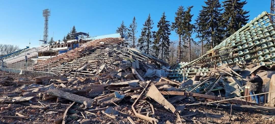 Jedna od tribina je uništena do temelja - Avaz