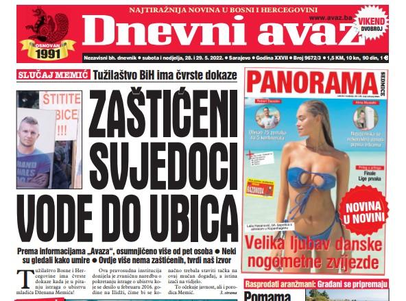 U dvobroju "Dnevnog avaza" čitajte: Zaštićeni svjedoci vode do ubica