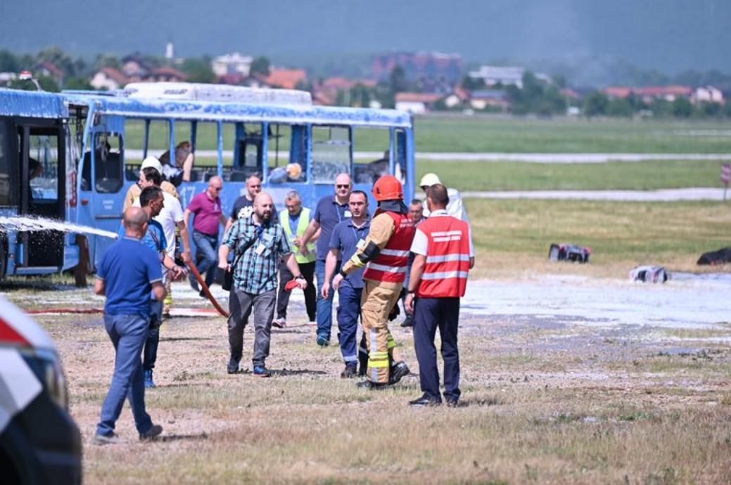 Održana vježba “Nesreća aviona u krugu Međunarodnog aerodroma Sarajevo"