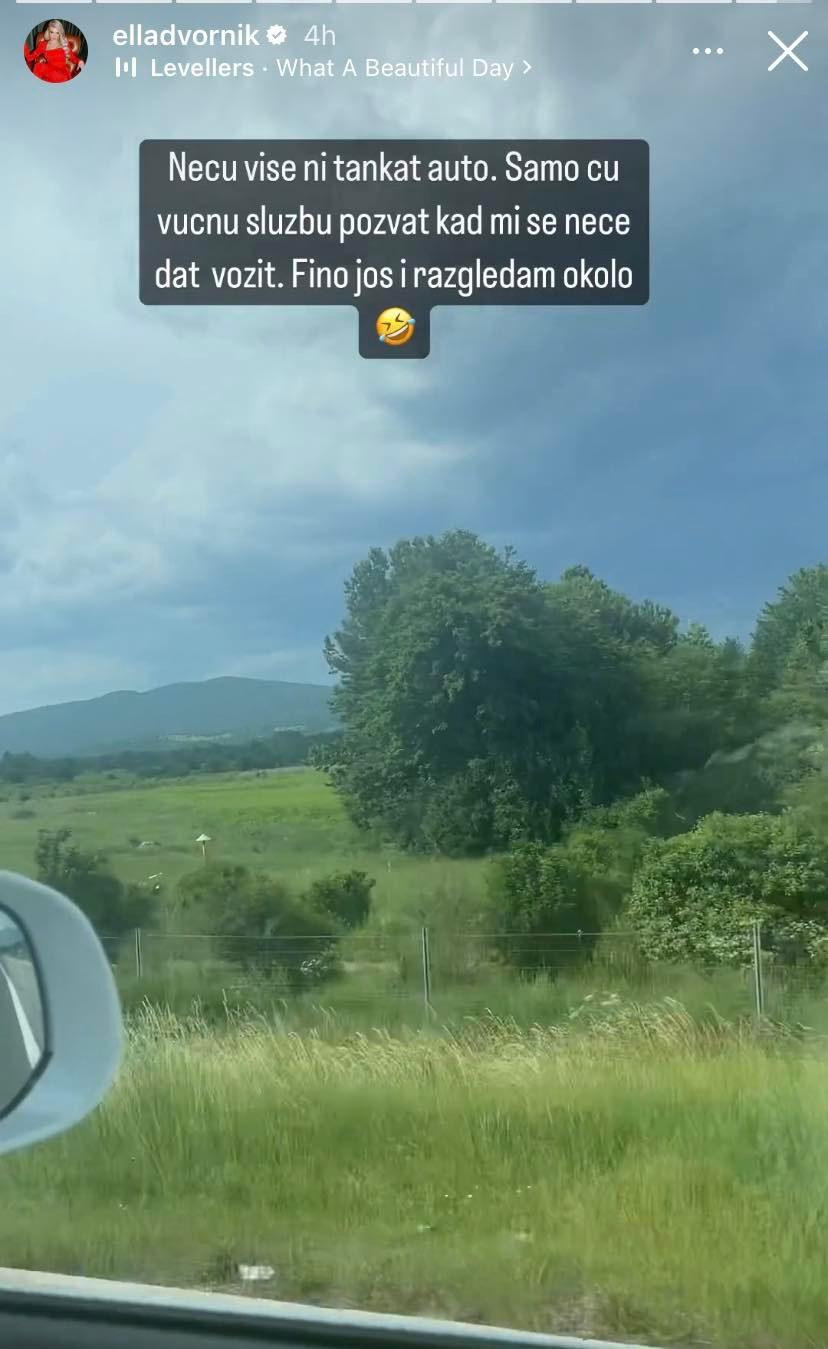 Objava Elle Dvornik na Instagramu - Avaz