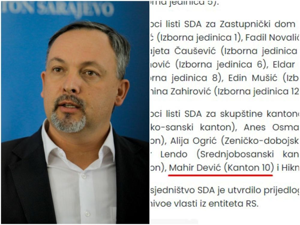 SDA uspjela nemoguće: Devića preselili u toplije krajeve, imaju dva nosioca liste u Livanjskom kantonu