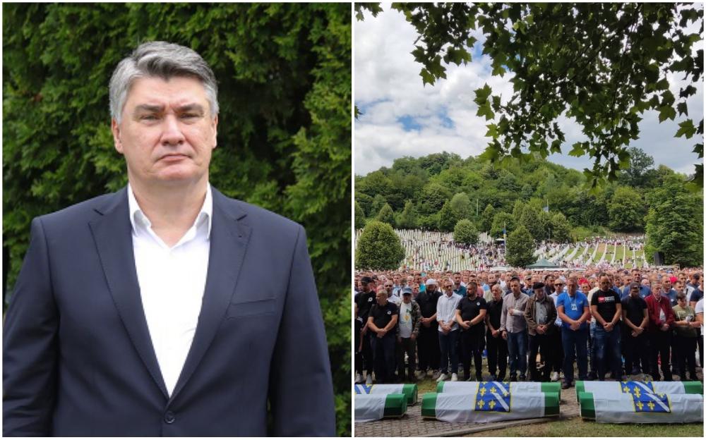 Milanović: Više od osam hiljada ljudi ubijeno je prije 27 godina u Srebrenici, bolna je to činjenica