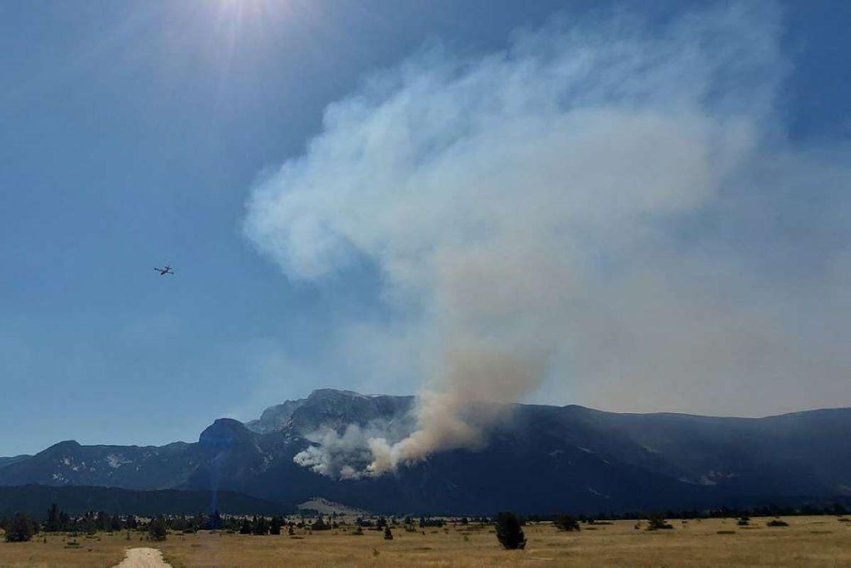 Veliki požar na Blidinju i dalje se širi - Avaz