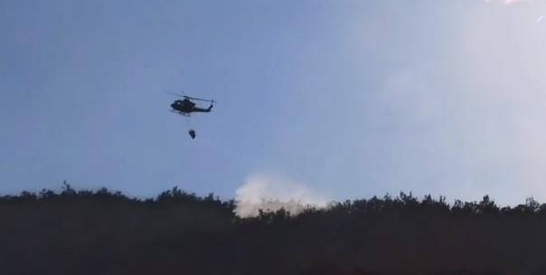 Vojska Crne Gore skoro šest sati se borila sa požarom u Bogetićima