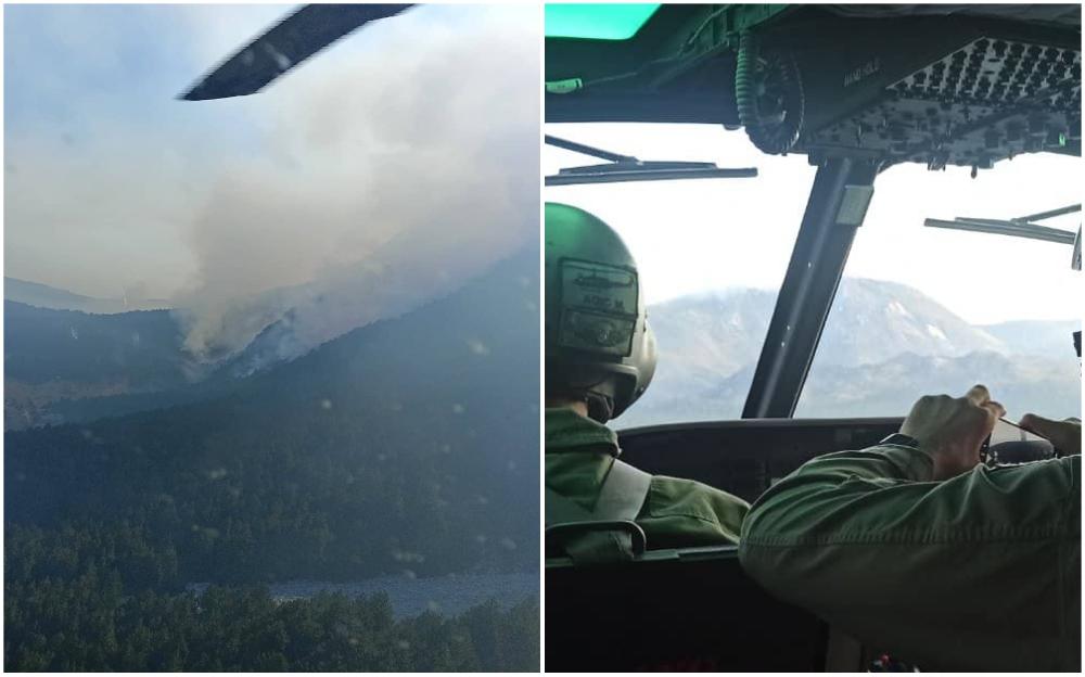 OS BiH uprkos složenim uslovima intezivno gase požar na području općine Neum