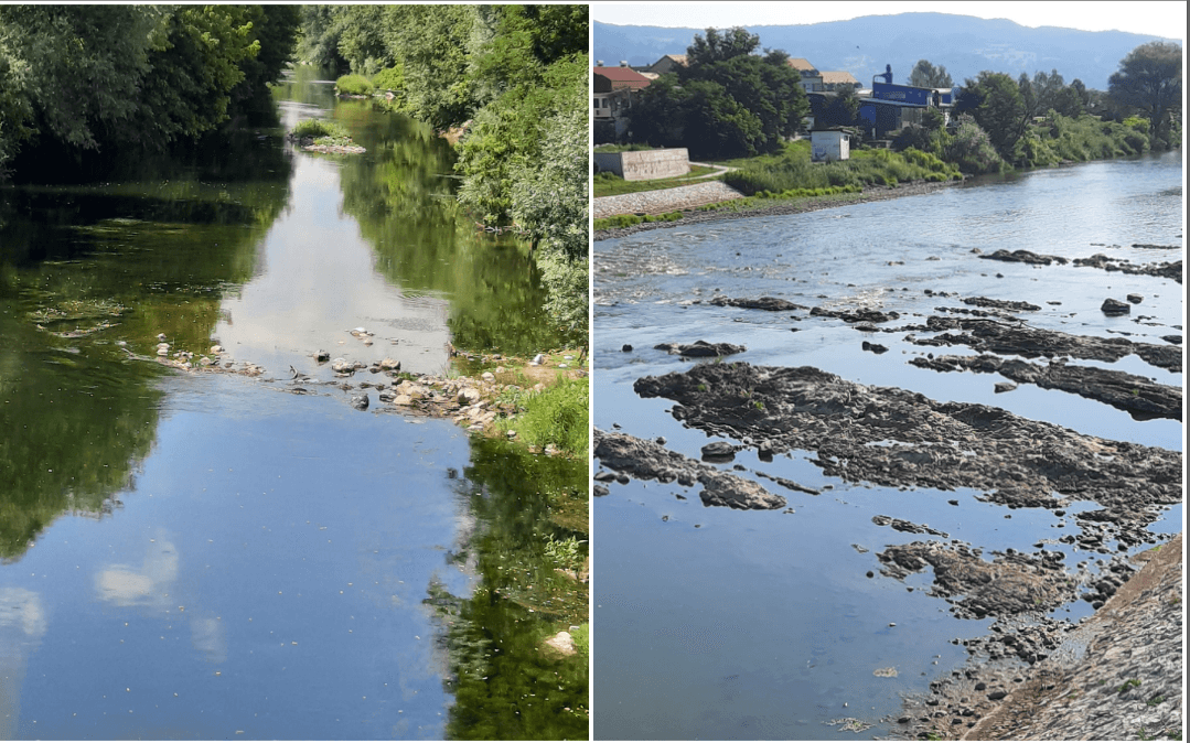 Rijeka Bosna kod Žepča se može pregaziti, opada nivo Miljacke, Spreče, jezera Modrac,..