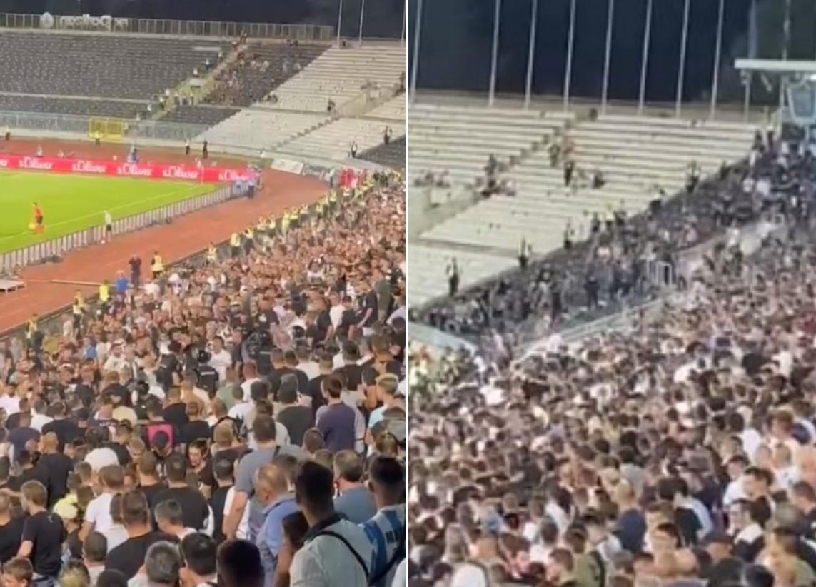 Nevjerovatne scene na stadionu Partizana - Avaz