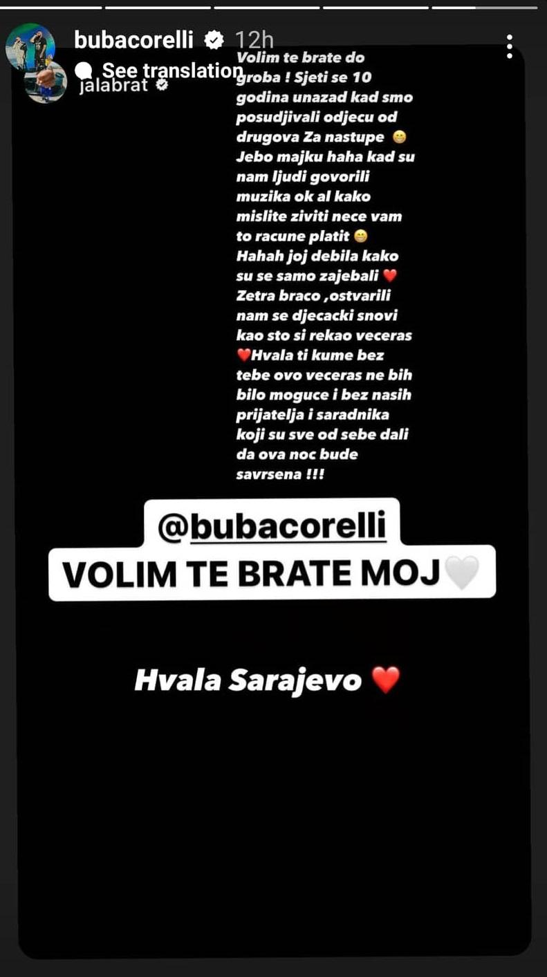 Objava na Instagram Storyju - Avaz