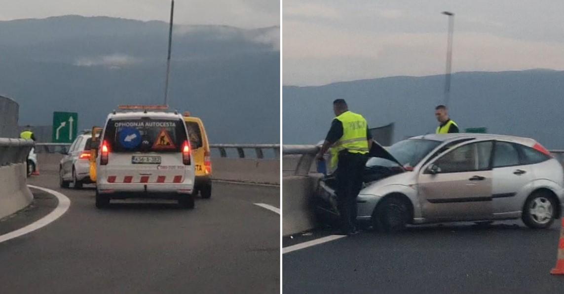 Automobilom se zabio u zid na petlji Butile: Pogledajte kako izgleda