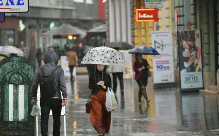 U BiH danas pretežno oblačno vrijeme, najavljuju se kiša i lokalni pljuskovi