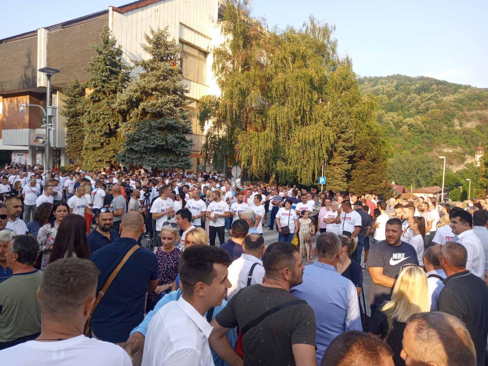 U Zvorniku održan protest pod nazivom "Odbrana Alumine"