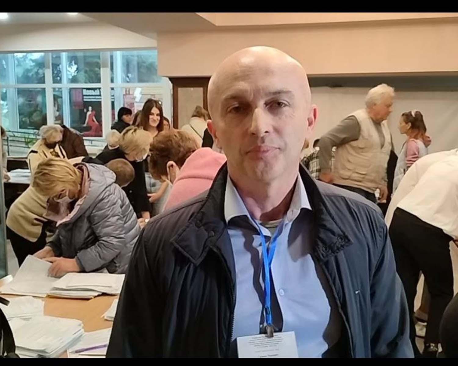 Srđan Perišić na referendumu u Zaporožju - Avaz