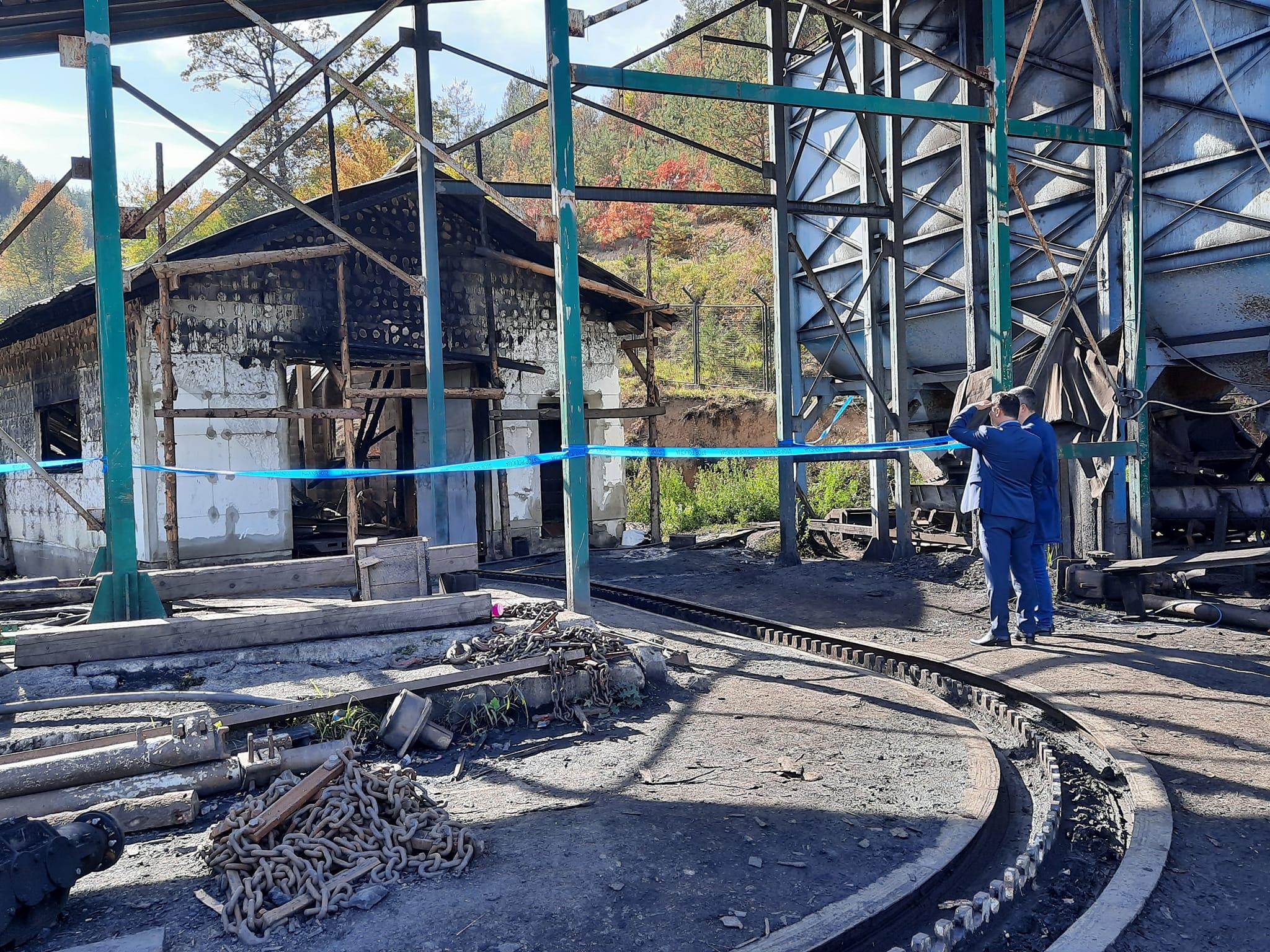 Načelnik Kaknja obišao rudnik u kojem je sinoć izbio požar, načinjena je ogromna šteta