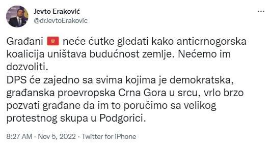 Objava na Twitteru - Avaz