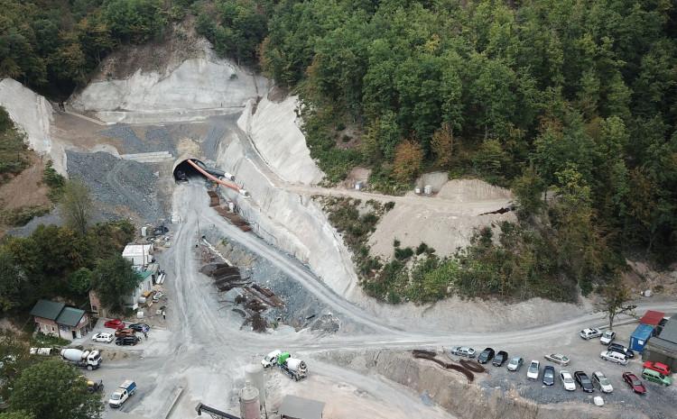 Brza cesta Prača-Goražde, tunel Hranjen - Avaz