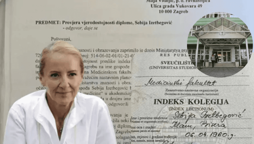 FARSA NA MEDICINI: Natjerali profesore da potvrde da je diploma Sebije Izetbegović “u redu”