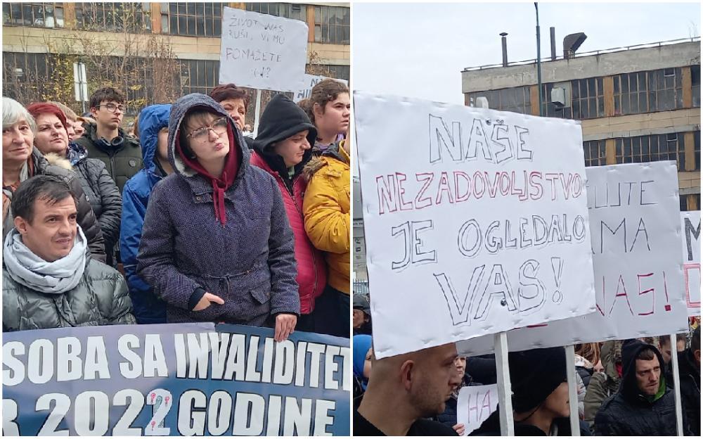 Završen protest osoba sa invaliditetom ispred zgrade Vlade FBiH, najavili sljedeću akciju "Buđenje"