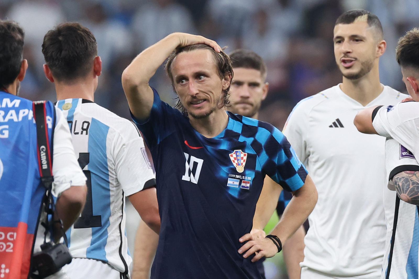 Luka Modrić nakon ispadanja - Avaz