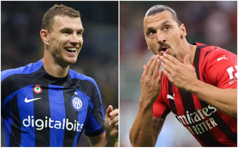 Džeko i Ibrahimović: Dva iskusna napadača u vrhu navale milanskih rivala - Avaz