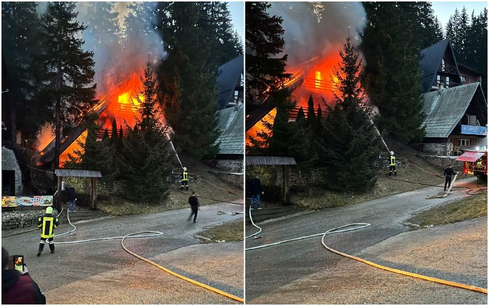 Novi snimci požara na Vlašiću: Prilikom gašenja vatrogasac povrijedio ruku