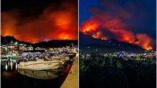 Podgora u plamenu: Evakuirane desetine turista, načelnica tvrdi da je to zato što nemaju internet, a ne zbog požara