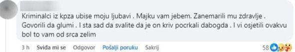 Komentar supruge na Facebooku - Avaz