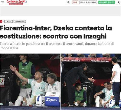 Corriere dello Sport o svađi Džeke i Inzagija - Avaz