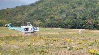 Helikopteri iz Srbije stigli na Tjentište da pomognu s gašenjem požara