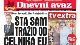 U današnjem "Dnevnom avazu" čitajte: Šta sam tražio od čelnika EU