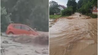 Novi detalji strašnog nevremena u Sapni: Munjača odnijela dva automobila, Civilna zaštita na terenu