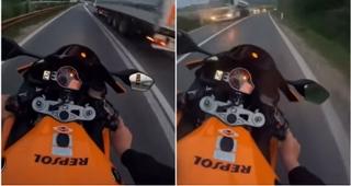 Video / Zeničanin "divljao" vozeći motocikl 278 kilometara na sat: Sve objavio na društvenim mrežama, policija ga pronašla