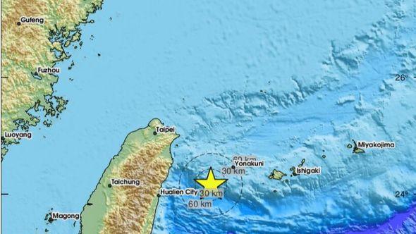 Epicentar zemljotresa u Tajvanu - Avaz