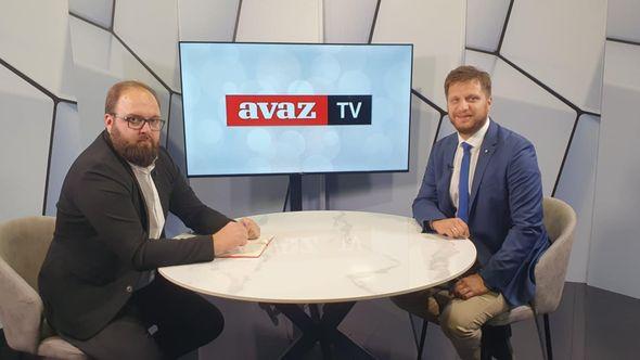 Irfan Čengić s glavnim urednikom "Avaza" Evelinom Trakom - Avaz