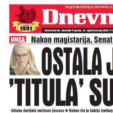 Danas u "Dnevnom avazu" čitajte: Ostala joj samo "titula" Sultanije