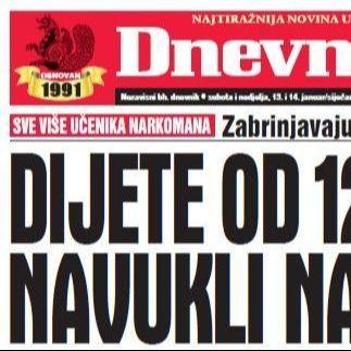 U dvobroju "Dnevnog avaza" čitajte: Dijete od 12 godina navukli na kokain