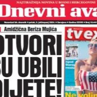 U današnjem "Dnevnom avazu" čitajte: Zlotvori su ubili dijete!