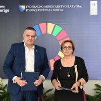 Ministar Mijatović i predstavnica UNDP-a potpisali pismo namjere o saradnji: Podrška od 13 miliona KM za konkurentnost malih i srednjih preduzeća