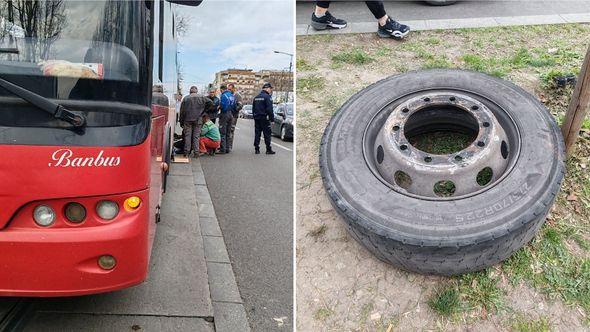 Točak otpao s autobusa - Avaz