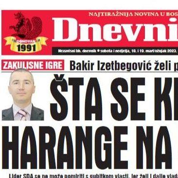 U dvobroju "Dnevnog avaza" čitajte: Šta se krije iza harange na Vukoju