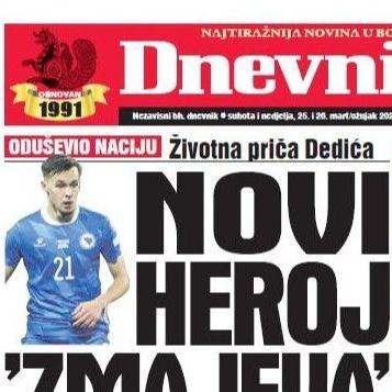 U dvobroju "Dnevnog avaza" čitajte: Novi heroj "Zmajeva" 