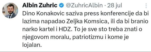 Zuhrić: Upućen u narkokartele - Avaz