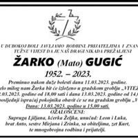 Preminuo Žarko Gugić, privrednik iz Viteza