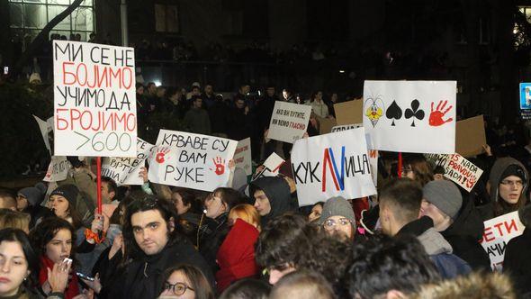 Protesti studenata u Beogradu - Avaz