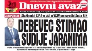 U dvobroju "Dnevnog avaza" čitajte: Debevec štimao sudije jaranima