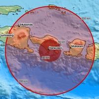Jak zemljotres jačine 7 stepeni po Rihteru pogodio Indoneziju
