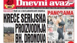 U dvobroju "Dnevnog avaza" otkrivamo detalje o serijskoj proizvodnji bh. dronova