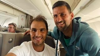 Rafa i Novak se sreli u avionu, pa susret ovjekovječili fotografijom od milion dolara