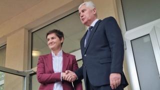 Brnabić stigla u Mostar: Sastala se s Čovićem 