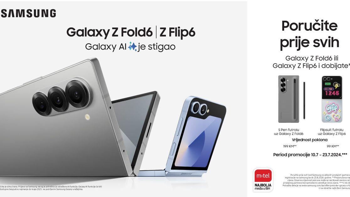 Naručite među prvima u m:tel-u: Galaxy Z Fold6 i Galaxy Z Flip6