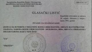 Održan referendum o nezavisnoj Bosni i Herecegovini